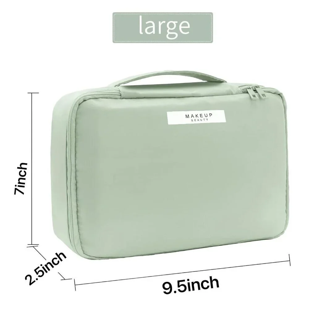 Travel Cosmetic Bag Toiletry bag for women and men Green